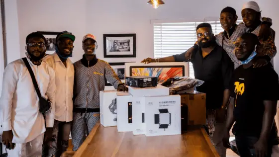 Ikorodu Bois receive high-tech equipment from Netflix to boost content creation