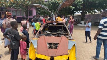 18-Yr-Old BECE Graduate of Cosmos International School, Kelvin Odartei Builds Own Car