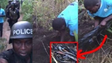 Watch How Ghana Police Retrieved Stolen Guns By Secessionists