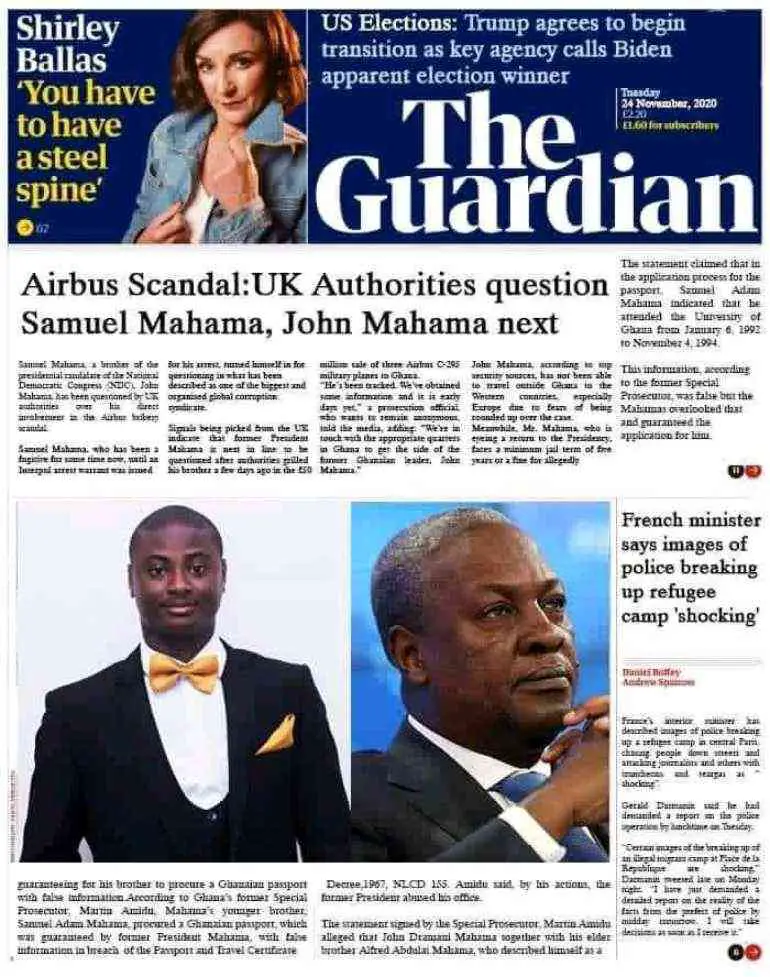 Airbus Scandal: Mahama Faces Questioning In The UK Over Bribery ...