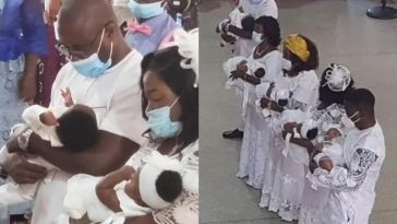 Ghanaian Couple Have Finally Give Birth To Quintuplets After 8 Years Of Childlessness