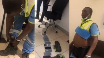 Kotoka International Airport Staff Caught With 10 Stolen iPhones In His Socks