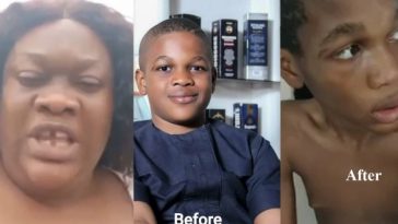 Deborah Okezie alleges a doctor sneaked in, masked up and tried injecting her son