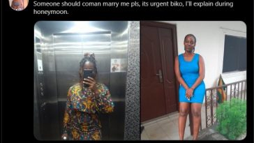 “Please marry me; it’s urgent” – Lady begs men online; promises to explain during honeymoon