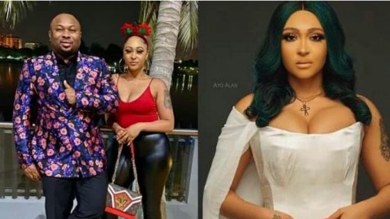 Churchill introduces actress Rosy Meurer as his wife on her birthday