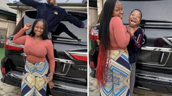 Comedienne, Emmanuella flaunts new Lexus SUV as she wishes fans happy new month