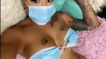 Slay Queen Causes Stir Online as She Turns Nose Mask Into Underwear And Bra