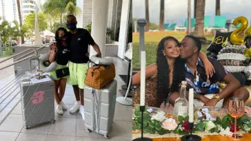 Young lady sponsors her boyfriend on a vacation to celebrate his 21st birthday