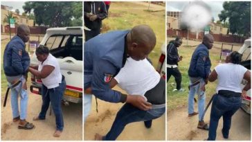 Lady Undress Boyfriend In Public Over Unpaid Cash