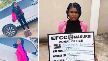 EFCC arrests Deborah Okiemute