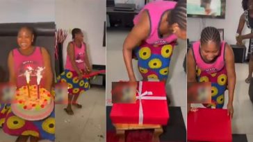 Woman throws special birthday package for her house help, surprises her with gifts (Video)