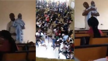 lecturer applauded for cradling his student’s baby while teaching in class (Video)