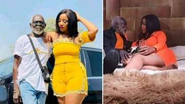 ”Age is just a number at the end” – Young lady says as she proudly shows off her older lover (See Photos)