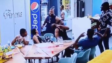 #BBNaija: Pere and White Money engage in another fight, over pillow (Video)