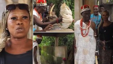 Prayer warrior who dumped Christianity to marry a native doctor celebrates her new life (Video)