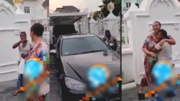 (+VIDEO) Woman surprises her maidservant with a brand new car as gratitude