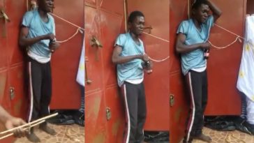 Thief caught in broad daylight given malt to drink and asked to dance to save his dear life