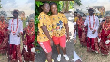 Photos & videos from the wedding ceremony of man who married his 2 pregnant brides