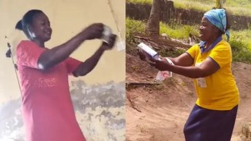 Heartwarming moment lady surprised her mum with cash, new phone after receiving salary (Video)