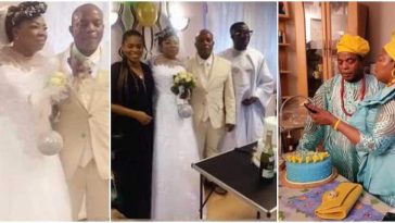 Reactions As 61-Year-Old Woman Weds For The First Time