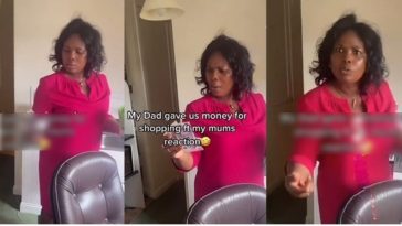 Am I a child? – Woman tackles her husband over the amount of money he gave her (Video)