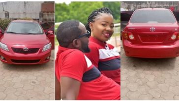 You stayed when I had only motorcycle – Man buys his wife a brand new car