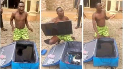 Guest caught leaving with hotel’s Plasma TV inside his box