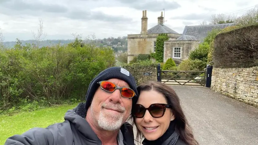 Bill Goldberg with wife